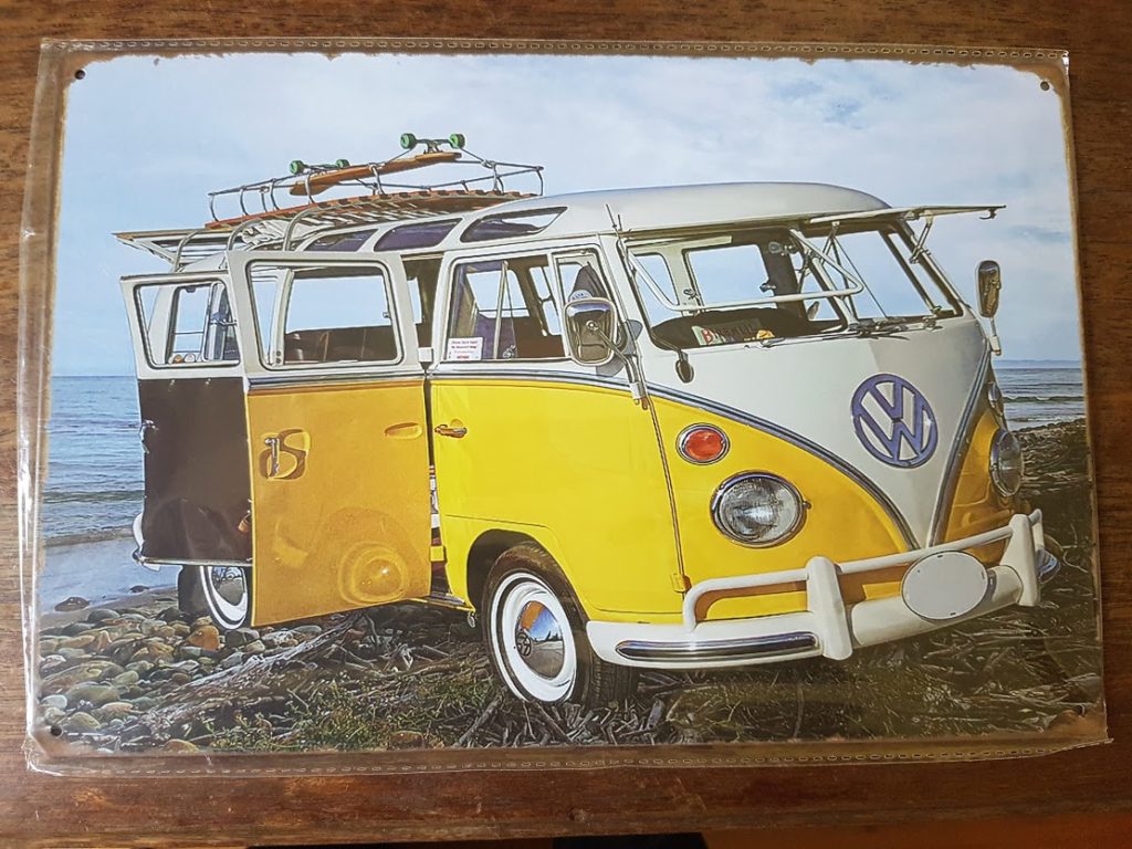 Plaque M Tal Vintage Combi Vw X Cm R Tro Passion Story