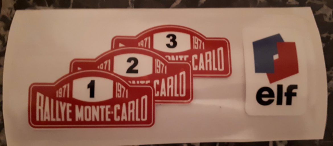 Sticker Monté Carlo 1971 Alpine Renault Rétro Passion Story