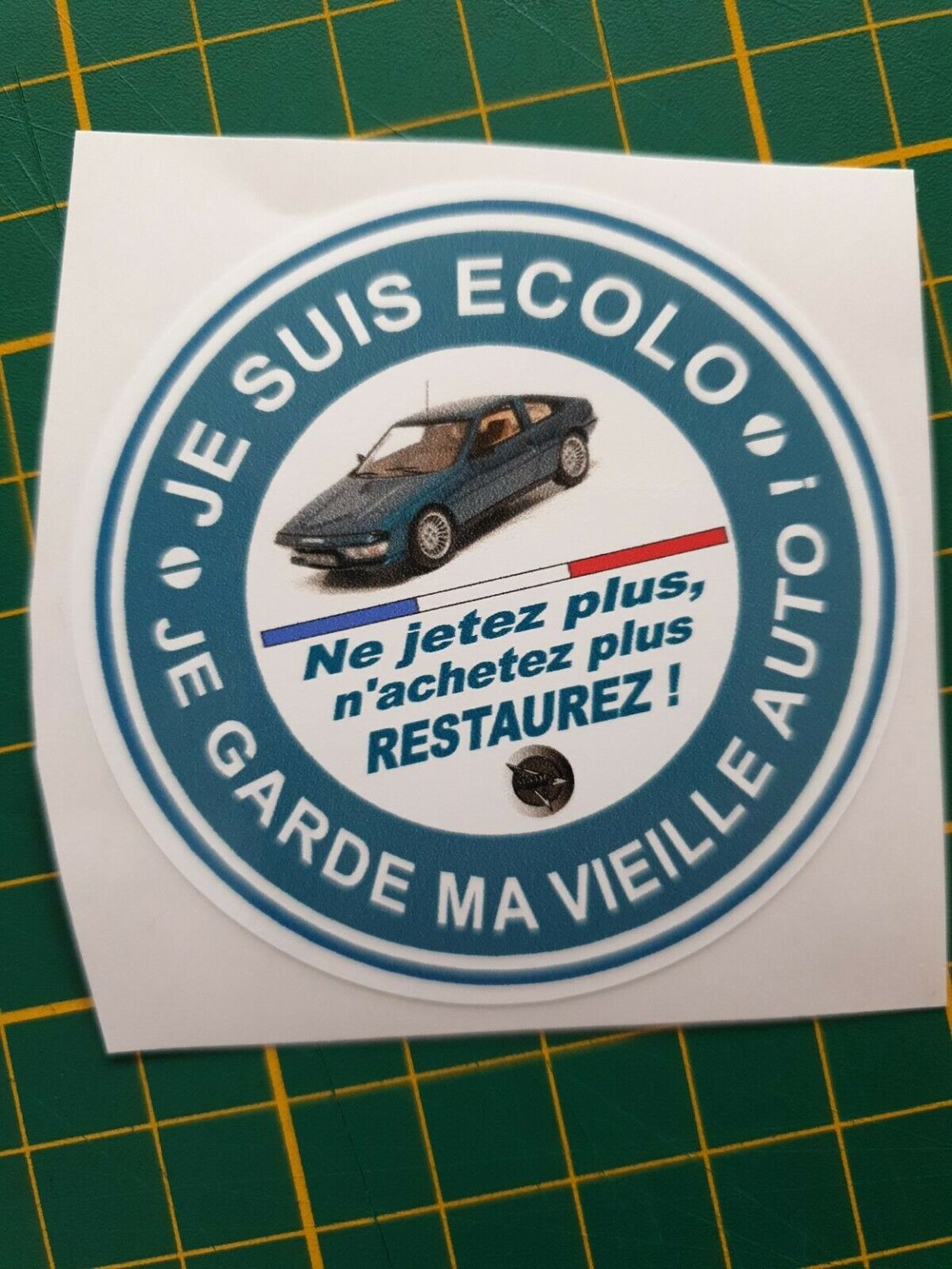 Sticker Je Suis Colo Je Garde Ma Vieille Auto R Tro Passion Story