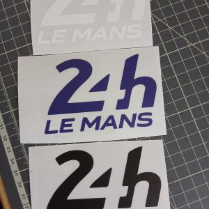 Sticker 24h Le Mans sur transparent
