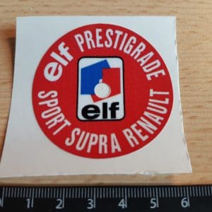 Sticker Bouchon Huile Renault Prestigrade (avec trou)
