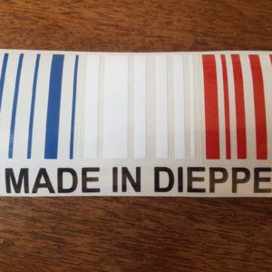 Sticker Made In Dieppe fond transparent