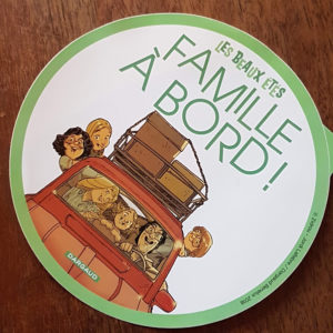 Sticker Renault 4 r4 4L Famille à bord