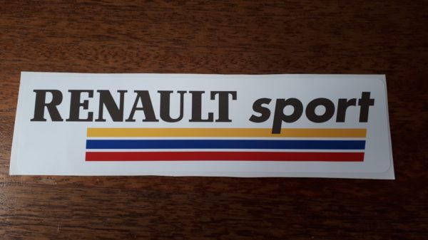 Sticker Renault Sport sur fond blanc