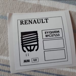 Sticker Bougie Mégane Coupé 1