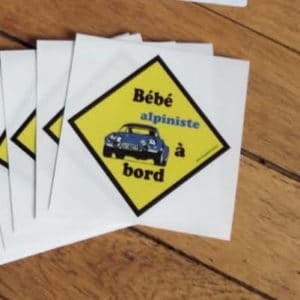 Sticker Bébé Alpiniste à bord A110