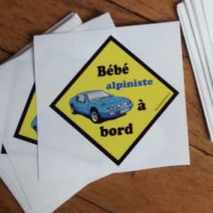 Sticker Bébé Alpiniste à bord A310 4C