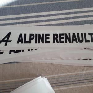 Sticker Alpine Renault fond blanc