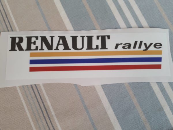 Sticker Renault Rallye