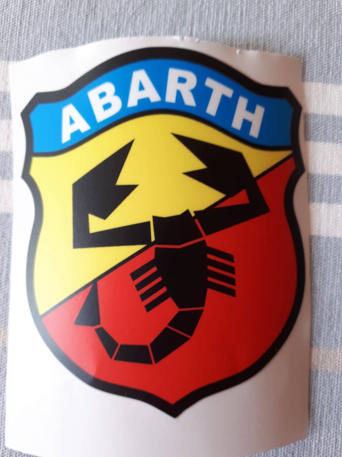 Sticker Abarth couleur - Retropassionstory