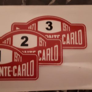 Sticker Monté Carlo 1971 Alpine Renault
