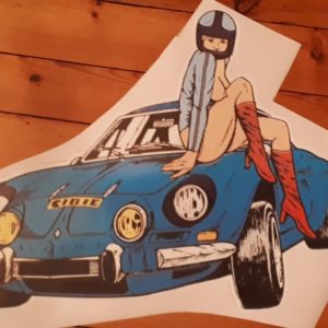 Sticker Alpine A110 pin up Grand Format