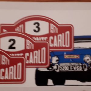Sticker Alpine A110 Monté Carlo Grand Format