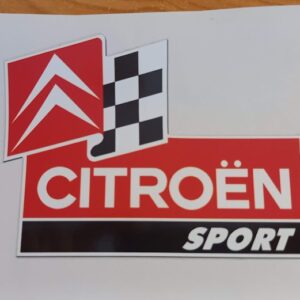 Sticker Citröen Sport damier