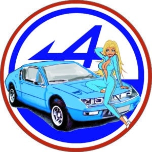 Sticker Alpine A310 pin up