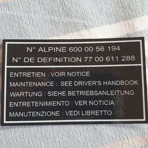 Sticker A310 V6 filtre à air