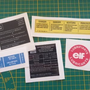 Sticker Renault 19 r19 Baccara