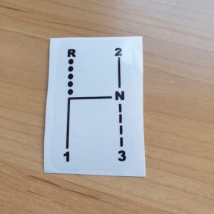 Sticker Renault 4 L r4 levier de vitesses