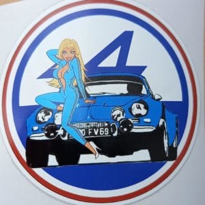Sticker Alpine A110 pin up (2)