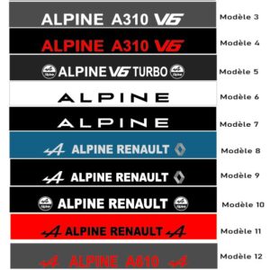 Bandeau pare-soleil Alpine Renault