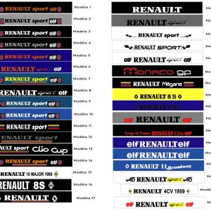Bandeau pare-soleil Renault Sport Elf