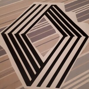 Sticker Logo Renault Vasarely année 70