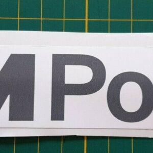 Sticker BMW M Power fond blanc