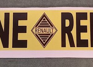 Sticker Alpine Renault fond jaune