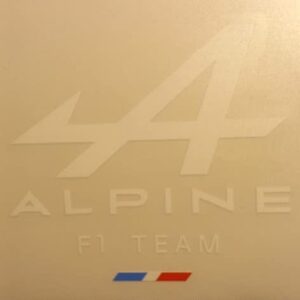 Sticker Alpine F1 Team blanc