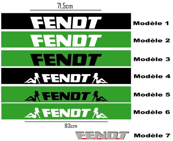 Bandeau pare-soleil Tracteur FENDT engin agricole