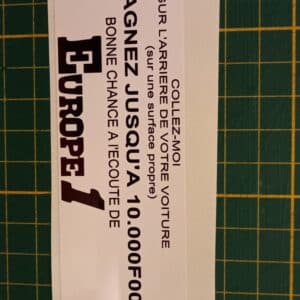 Sticker Europe 1 jeu radio
