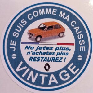 Sticker Je suis comme ma caisse Je suis VINTAGE