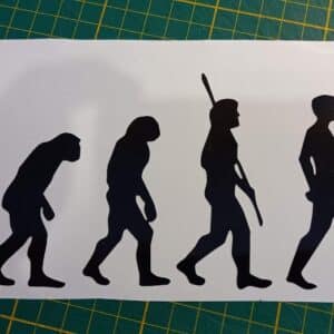 Sticker Evolution de l'Homme