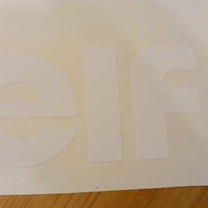 Sticker Elf sans fond écriture blanche