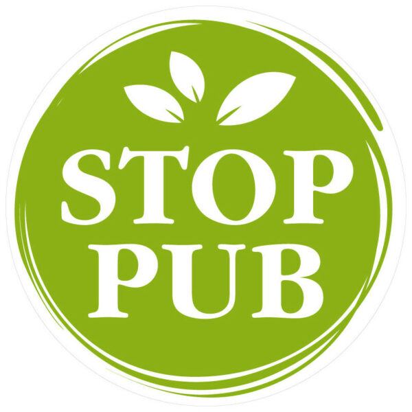 Sticker STOP PUB pour boîte aux lettres