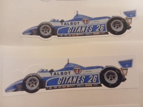 Sticker Formule 1 Talbot Matra