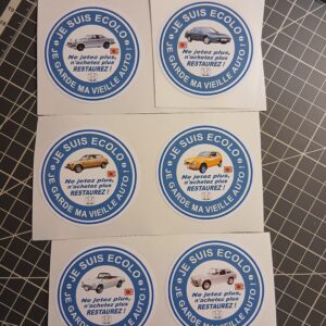 Sticker "Je suis écolo, je garde ma vieille auto" HONDA