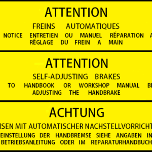 Sticker Renault 15 17 phase 1 et 2 r15 r17 freins automatiques