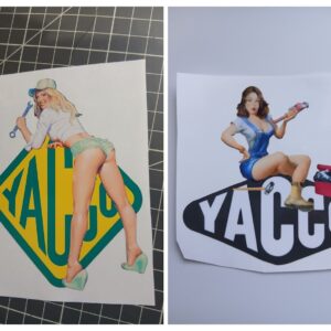 Sticker Yacco Pin-Up