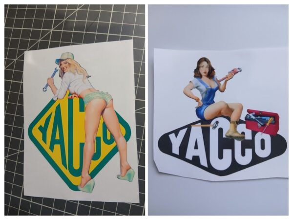 Sticker Yacco Pin-Up