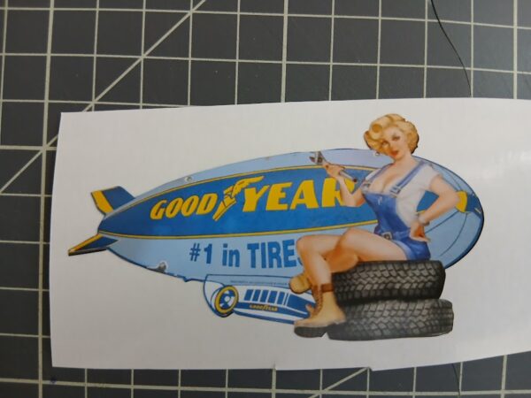 Sticker Good-Year Pin-Up