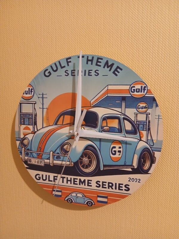 Horloge VW Cox Gulf en métal