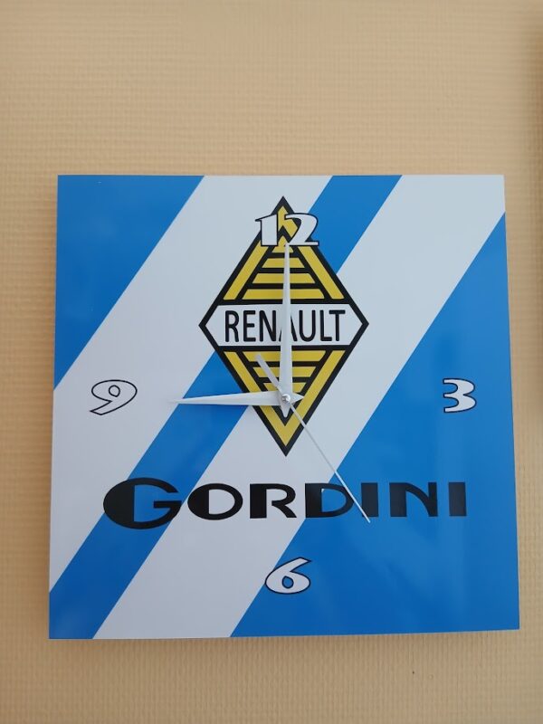 Horloge murale Renault Gordini 29x29cm