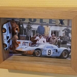 Tableau diorama Ford GT40 1968 Le Mans