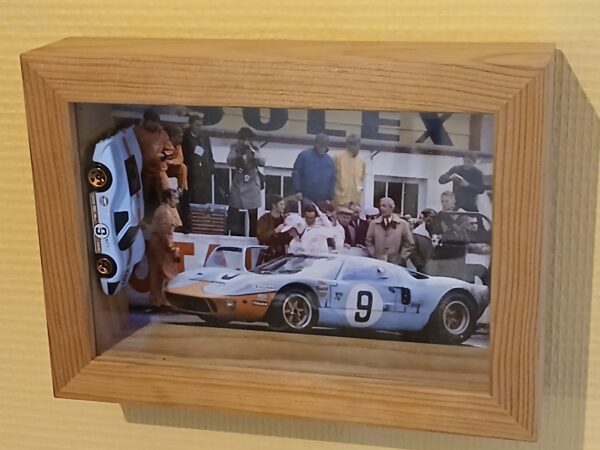 Tableau diorama Ford GT40 1968 Le Mans
