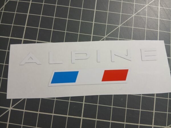 Sticker Alpine aile clignotant
