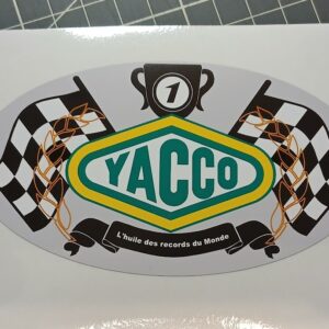 Sticker Yacco L'huile des records du Monde