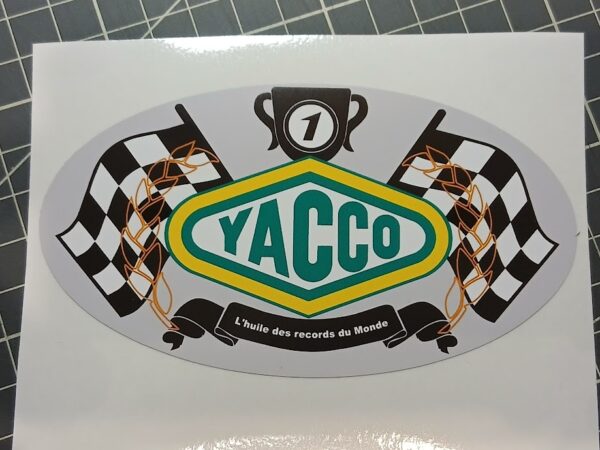 Sticker Yacco L'huile des records du Monde