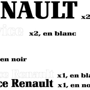 Kit déco Renault R4 F4 tôlée