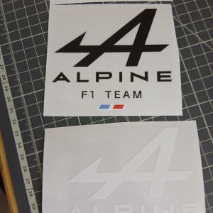 Sticker Alpine F1 Team sur transparent
